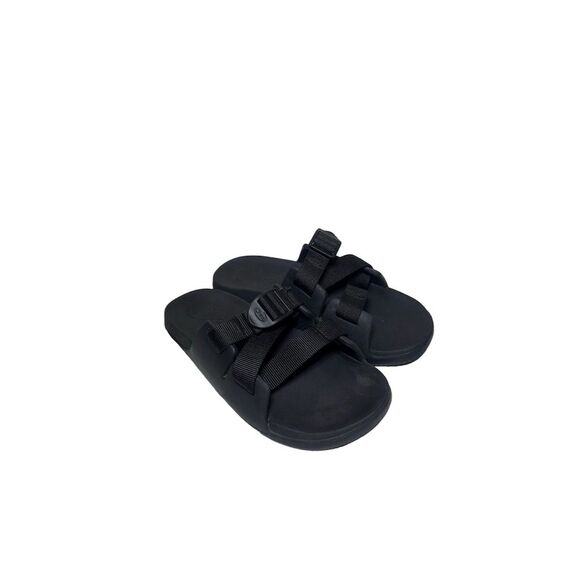 Chaco Chillos Kids Slide Sandals Black Kids Size 5 - Picture 1 of 11